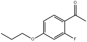 1-(2-氟-4-丙氧基苯基)乙-1-酮 结构式