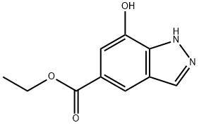 Ethyl 7-hydroxy-1H-indazole-5-carboxylate 结构式