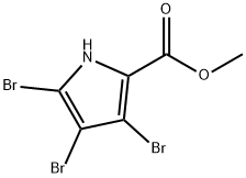 1H-Pyrrole-2-carboxylic acid, 3,4,5-tribromo-, methyl ester 结构式