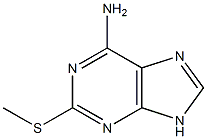 2-(甲硫基)-7H-嘌呤-6-胺 结构式