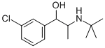 1-(3-氯苯基)-2-(叔丁基氨基)-1-丙醇 结构式