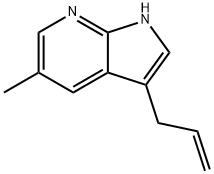 3-Allyl-5-methyl-1H-pyrrolo[2,3-b]pyridine 结构式