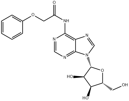 N-(苯氧基乙酰基)腺苷 结构式