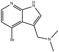 1H-Pyrrolo[2,3-b]pyridine-3-MethanaMine, 4-broMo-N,N-diMethyl- 结构式