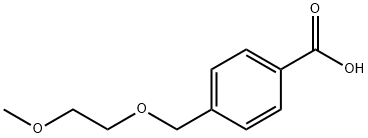 4-[(2-甲氧基乙氧基)甲基]苯甲酸 结构式