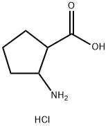2-氨基环戊烷羧酸盐酸盐 结构式