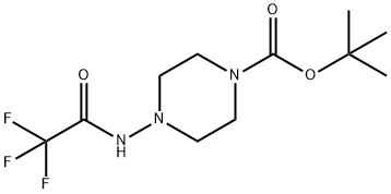 4-(2,2,2-三氟乙烷酰胺基)哌嗪-1-羧酸叔丁酯 结构式