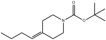 tert-Butyl 4-butylidenepiperidin-1-carboxylate 结构式