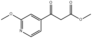 3-(2-甲氧基-4-吡啶基)-3-羰基丙酸甲酯 结构式