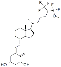 26,26,26,27,27-pentafluoro-1-hydroxy-27-methoxyvitamin D3 结构式