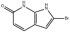6H-Pyrrolo[2,3-b]pyridin-6-one, 2-broMo-1,7-dihydro- 结构式