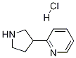 2-(吡咯烷-3-基)吡啶盐酸盐 结构式