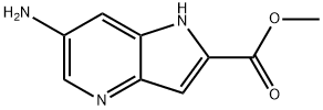 Methyl 6-amino-1H-pyrrolo[3,2-b]pyridine-2-carboxylate 结构式