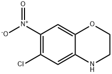 6-Chloro-7-nitro-3,4-dihydro-2H-1,4-benzoxazine 结构式