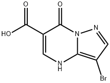 3-Bromo-7-oxo-4,7-dihydropyrazolo[1,5-a]-pyrimidine-6-carboxylic acid 结构式