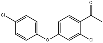 2-氯-4-(4-氯苯氧基)苯乙酮 结构式