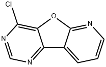 4-Chloropyrido[3',2':4,5]furo[3,2-d]pyrimidine 结构式