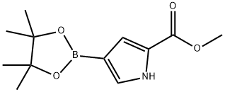 4-(4,4,5,5-四甲基-1,3,2-二噁硼烷-2-基)-1H-吡咯-2-羧酸甲酯 结构式