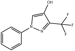 1-苯基-3-(三氟甲基)-1H-吡唑-4-醇 结构式