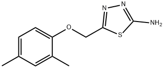 2-氨基-5-[(2,4-二甲基苯氧基)甲基]-1,3,4-噻二唑 结构式
