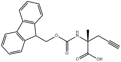 (R)-N-FMOC-Α-PROPARGYLALANINE 结构式