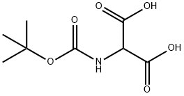 BOC-氨基丙二酸 结构式