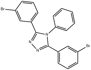 3,5-双(3-溴苯基)-4-苯基-4H-1,2,4-三唑 结构式