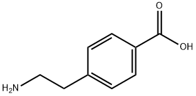 4-(2-AMINO-ETHYL)-BENZOIC ACID 结构式