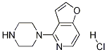 4-(piperazin-1-yl)furo[3,2-c]pyridine hydrochloride 结构式