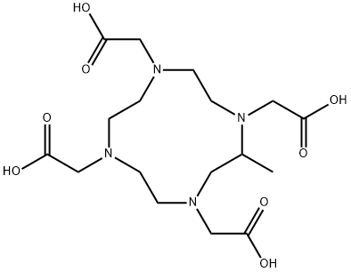 1,4,7,10-Tetraazacyclododecane-1,4,7,10-tetraacetic acid, 2-Methyl- 结构式