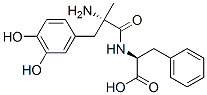 L-Phenylalanine, N-(3-hydroxy-alpha-methyl-L-tyrosyl)- 结构式