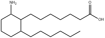 2-(6'-carboxyhexyl)-3-n-hexylcyclohexylamine 结构式