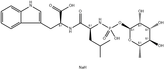 膦酰二肽钠 结构式