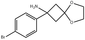 2-(4-溴苯基)-5,8-二氧杂螺[3.4]辛-2-胺 结构式