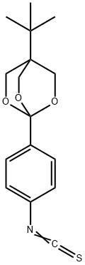 4-(t-butyl)-1-(4-isothiocyanatophenyl)-2,6,7-trioxabicyclo(2.2.2)octane 结构式