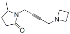 1-[4-(Azetidin-1-yl)-2-butynyl]-5-methylpyrrolidin-2-one 结构式