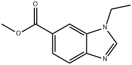 METHYL 1-ETHYL-1H-BENZO[D]IMIDAZOLE-6-CARBOXYLATE 结构式