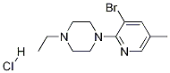 3-BROMO-2-(4-ETHYLPIPERAZINO)-5-METHYLPYRIDINE, HCL 结构式