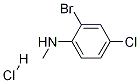 N-METHYL 2-BROMO-4-CHLOROANILINE, HCL 结构式