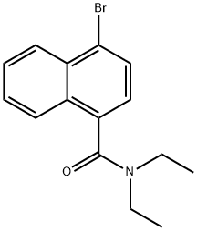 N,N-DIETHYL 4-BROMONAPHTHAMIDE 结构式