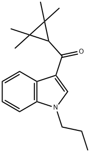 (1-丙基-1H-吲哚-3-基)(2,2,3,3-四甲基环丙基)甲酮 结构式