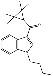 (1-丁基-1H-吲哚-3-基)(2,2,3,3-四甲基环丙基)甲酮 结构式