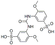 3,3'-(CARBONYLDIIMINO)BIS[4-METHOXYBENZENESULPHONIC] ACID 结构式