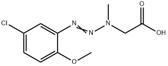2-[(5-氯-2-甲氧基苯基)偶氮-甲基氨基]乙酸 结构式