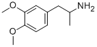 1-(3,4-二甲氧基苯基)-2-丙胺 结构式