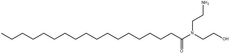 N-(2-氨基乙基)-N-(2-羟基乙基)十八烷酰胺 结构式