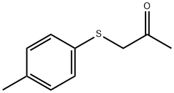 (4-甲基苯基硫)丙酮 结构式