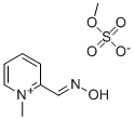 2-[(hydroxyimino)methyl]-1-methylpyridinium methyl sulphate 结构式