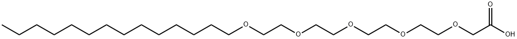 肉豆蔻醇聚醚-5 羧酸 结构式