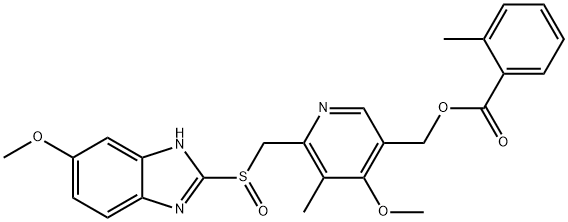 o-Toluoyl-5-hydroxy Omeprazole 结构式